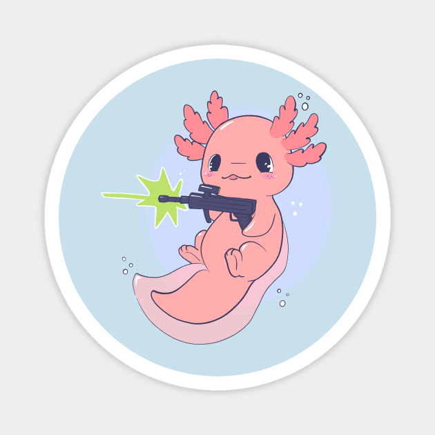 Axel Axolotl Magnet by Neoqlassical